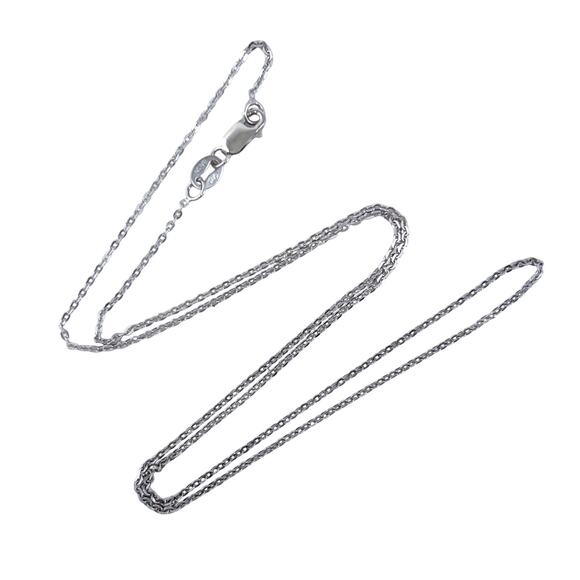 Sterling Silver 925 Circle Link Chain Necklace | 18” - Picture 1 of 3